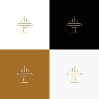 luxe en modern fonteinlogo-ontwerp vector