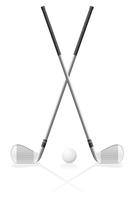 golfclub en bal vectorillustratie vector