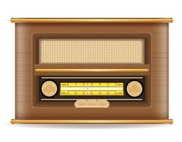 radio oud retro vintage pictogram voorraad vectorillustratie vector