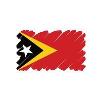 vlag van timor leste gratis vector ontwerp