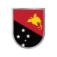 vlag van papoea-nieuw-guinea vector