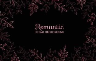 romantische roze luxe bloemenachtergrond vector