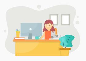 Vrouwen in Office Vector