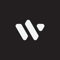 eerste letter w eenvoudig monogram logo. modern logo-concept. vector