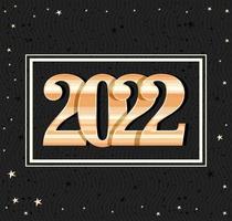 jaar 2022 jaarkaart vector