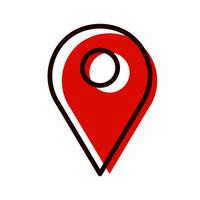 Locatie Icon Design vector