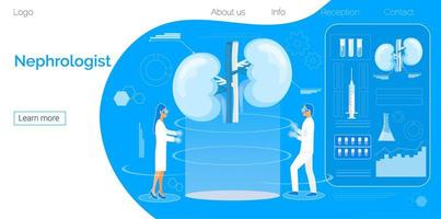 concept van pyelonefritis en nierstenen, cystitis, urolithiasis, nefrototisch, nierfalen, hemodialyse vector