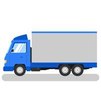 vector doos vrachtwagen geïsoleerd. levering
