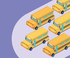 school vervoer bus vector