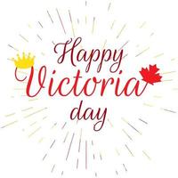 gelukkige victoria day sticker vector