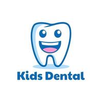 glimlach cartoon tanden tandheelkundige logo ontwerp inspiratie vector