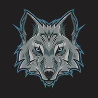 wolf hoofd logo afbeelding vector