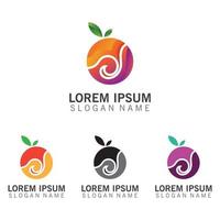 oranje fruit logo ontwerp concept vector, oranje logo sjabloon vector