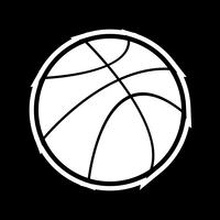 Basketbal pictogram ontwerp vector