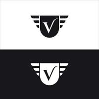 premium elite letter mark v logo vector ontwerpsjabloon