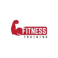 fitness training logo sjabloon vector