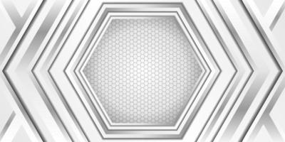 unieke luxe metallic witte achtergrond vector