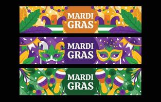 mardi gras-sjabloon voor spandoek vector