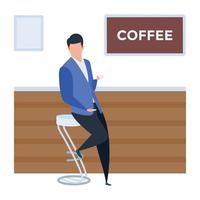coffeeshop concepten vector