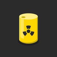 radioactief afval drum illustratie vector