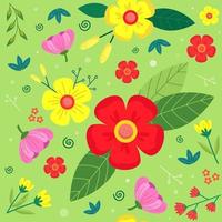 naadloos lente bloemenpatroon vector