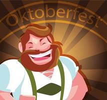 duitsland oktoberfest man vector ontwerp