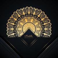 luxe mandala achtergrond met gouden arabesk patroon in Arabische islamitische Oost-stijl. vector
