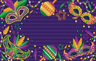 mardi gras carnaval achtergrond concept vector