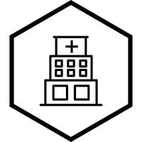 Ziekenhuis pictogram ontwerp vector