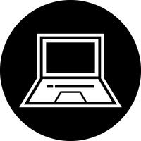 Laptop pictogram ontwerp vector
