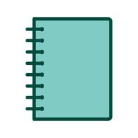 Spiraalvormig Notebook pictogram ontwerp vector