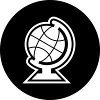 Globe pictogram ontwerp vector