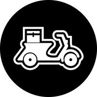 Levering motorfiets pictogram ontwerp vector