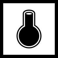 Flask pictogram ontwerp vector