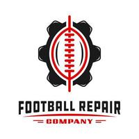 sport voetbal uitrusting logo ontwerp vector