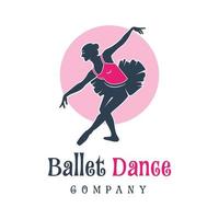logo-ontwerp van mensen die ballet dansen