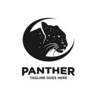 zwarte panter logo ontwerpsjabloon vector