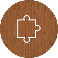 Puzzel stuk pictogram ontwerp vector