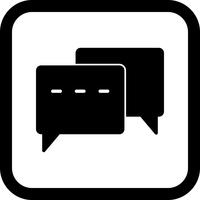 Conversatie Icon Design vector