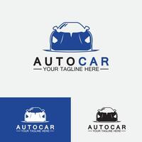 auto auto logo ontwerp met concept sportwagen voertuig pictogram silhouette.vector illustratie ontwerpsjabloon. vector