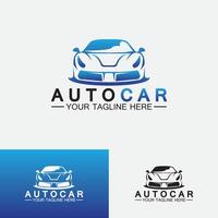 auto auto logo ontwerp met concept sportwagen voertuig pictogram silhouette.vector illustratie ontwerpsjabloon. vector