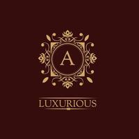 luxe logo sjabloon in vector voor restaurant, royalty, boetiek, café, hotel, heraldiek, sieraden, mode en andere vectorillustraties