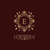 luxe logo sjabloon in vector voor restaurant, royalty, boetiek, café, hotel, heraldiek, sieraden, mode en andere vectorillustraties