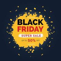 black friday super sale ontwerp vector