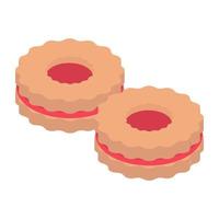 jam cookies concepten vector