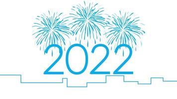 nieuwjaar 2022. vectorillustratie van gelukkig nieuwjaar gratis vector