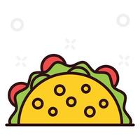 een Mexicaans eten taco's vector