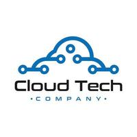 computer cloud netwerk logo ontwerp vector