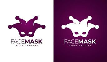 gezichtsmasker logo ontwerp vector