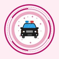 Politiewagen pictogram ontwerp vector